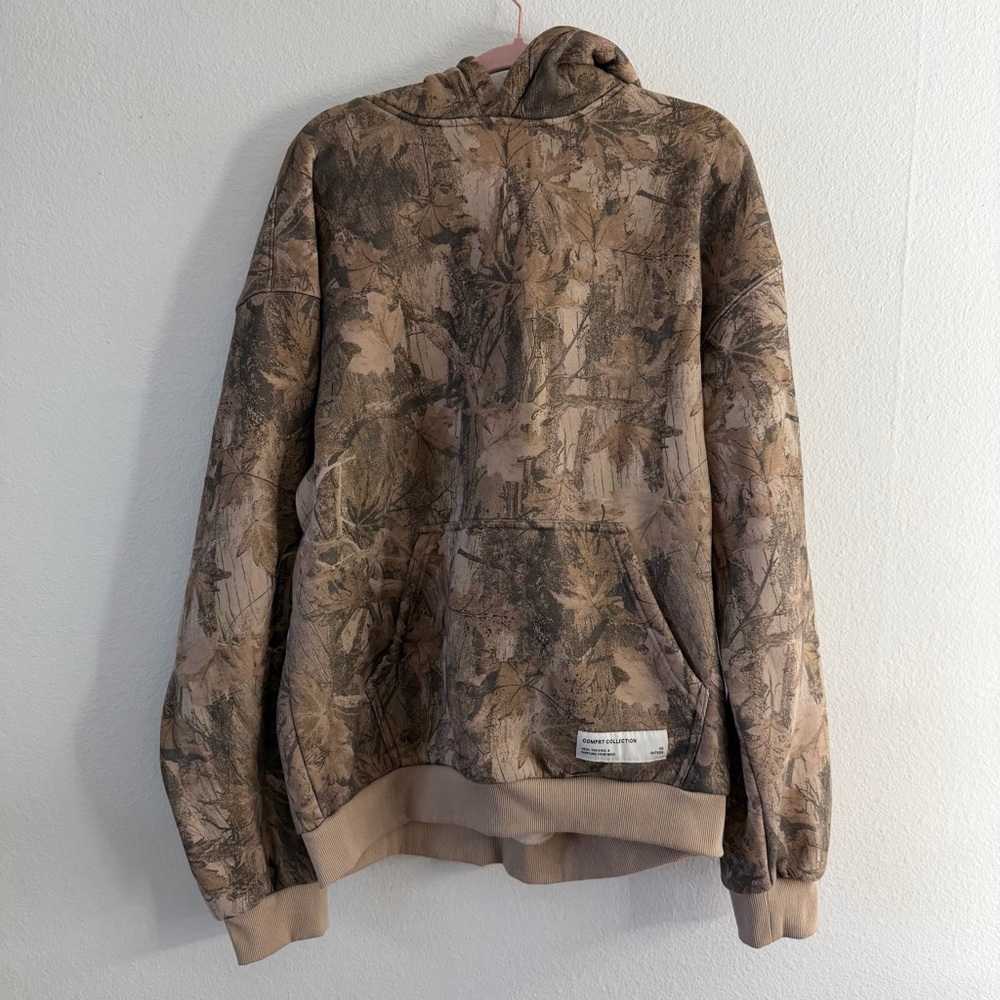 Comfrt Unisex Camo Camouflage Nature Hoodie Sweatshirt Size XL - Picture 2 of 6